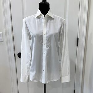 Classic White Men's Dress Shirt by Hugh & Crye